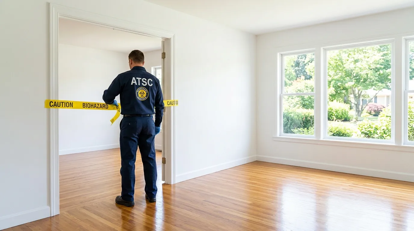 Certified biohazard cleanup crew performing Decomposition Cleanup in Orinda